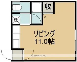 ガーデンハイツ万代【2階】の間取り